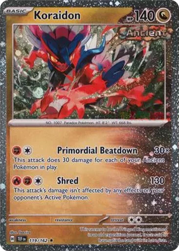 Koraidon (119/162) (Cosmos Holo) [Miscellaneous Cards] | Exor Games Summserside