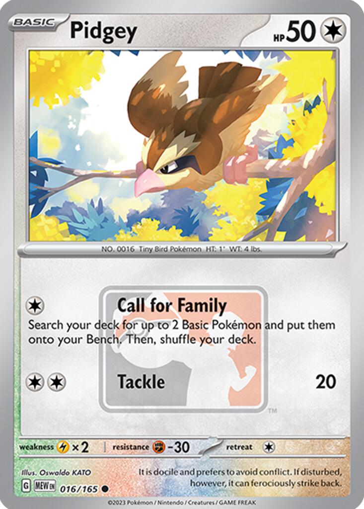 Pidgey (016/165) [League & Championship Cards] | Exor Games Summserside