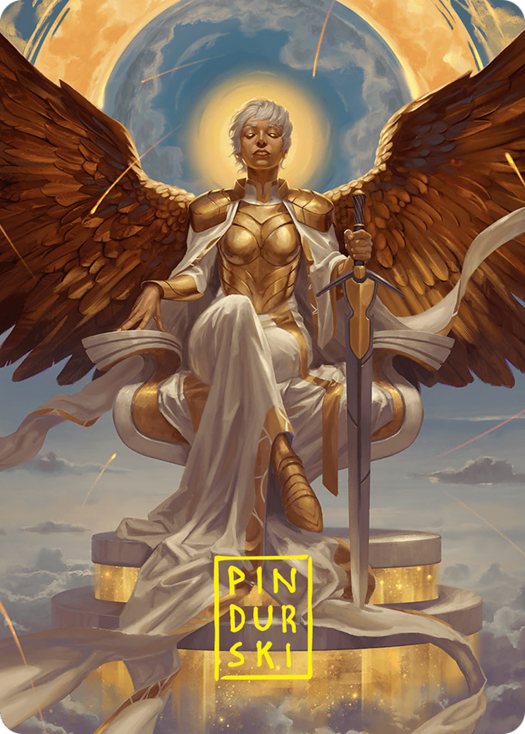 Herald of Eternal Dawn Art Card (27/54) (Gold-Stamped Signature) [Foundations Art Series] | Exor Games Summserside