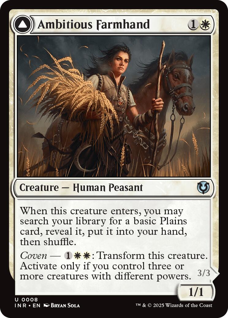 Ambitious Farmhand // Seasoned Cathar [Innistrad Remastered] | Exor Games Summserside