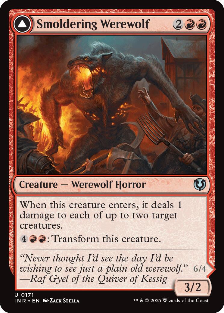 Smoldering Werewolf // Erupting Dreadwolf [Innistrad Remastered] | Exor Games Summserside