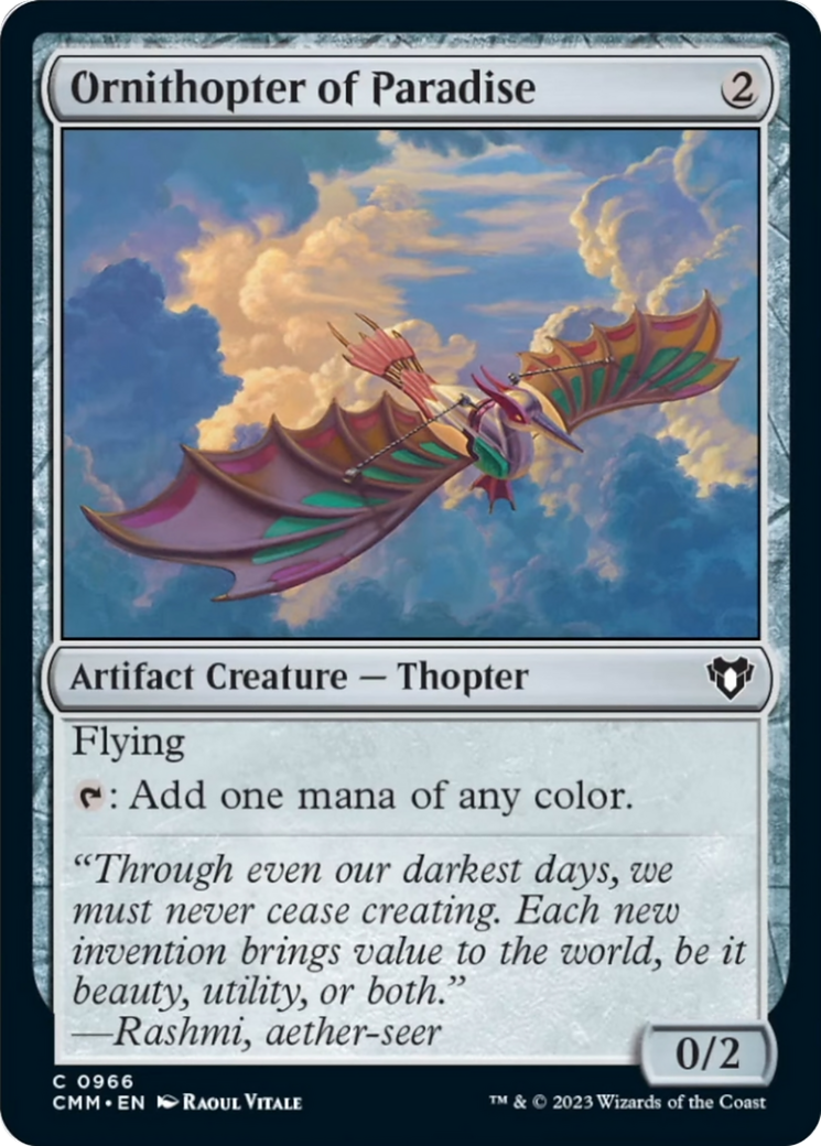 Ornithopter of Paradise [Commander Masters] | Exor Games Summserside