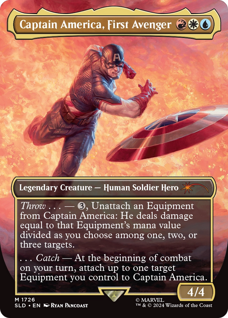 Captain America, First Avenger (Rainbow Foil) [Secret Lair Drop Series] | Exor Games Summserside