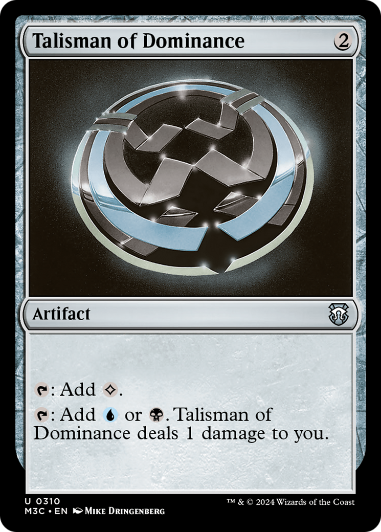 Talisman of Dominance (Ripple Foil) [Modern Horizons 3 Commander] | Exor Games Summserside