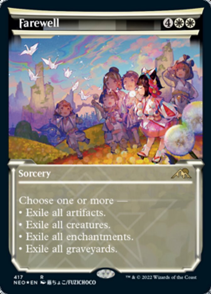 Farewell (Showcase) (Foil Etched) [Kamigawa: Neon Dynasty] | Exor Games Summserside