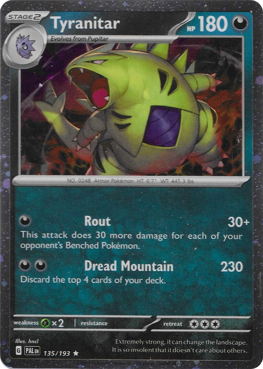 Tyranitar (135/193) (Cosmo Foil) [Miscellaneous Cards] | Exor Games Summserside