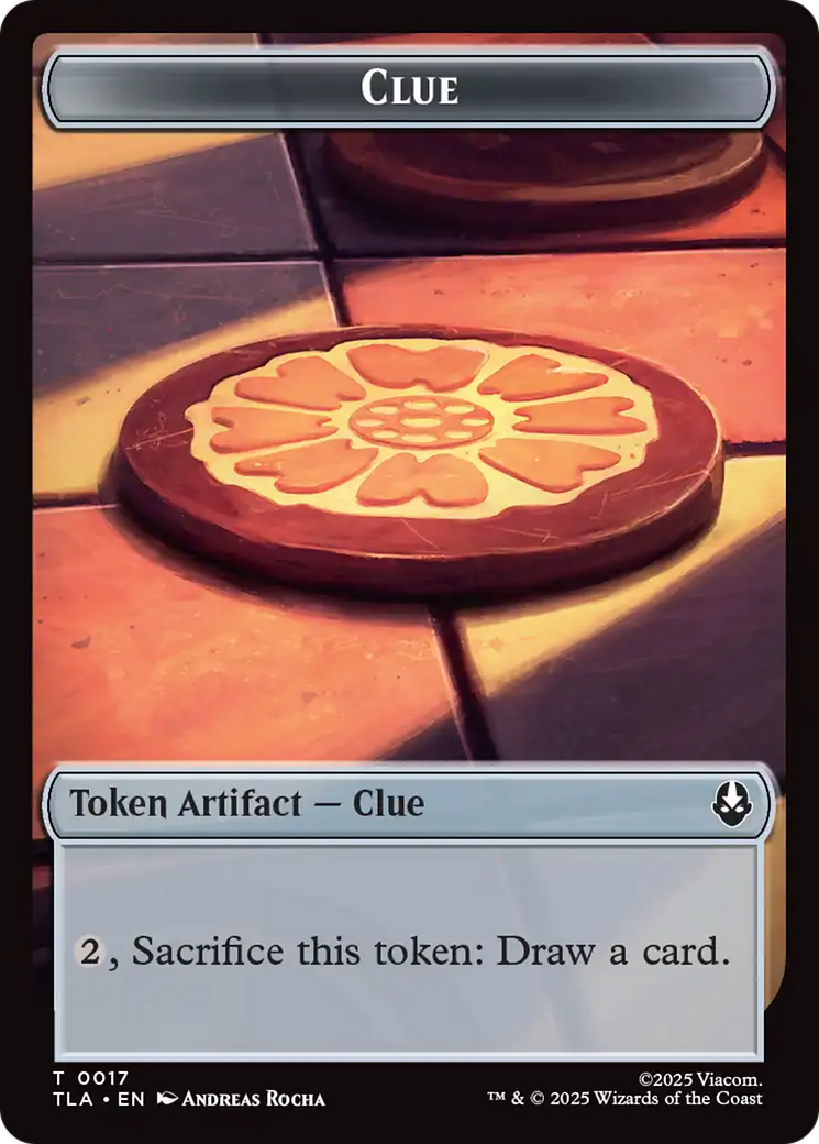 Monk // Clue (0017) Double-Sided Token [Avatar: The Last Airbender Tokens] | Exor Games Summserside