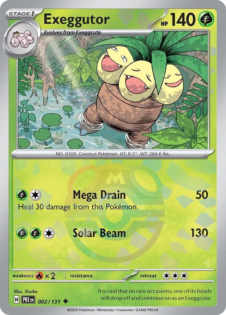 Exeggutor (002/131) (Master Ball Pattern) [Scarlet & Violet: Prismatic Evolutions] | Exor Games Summserside