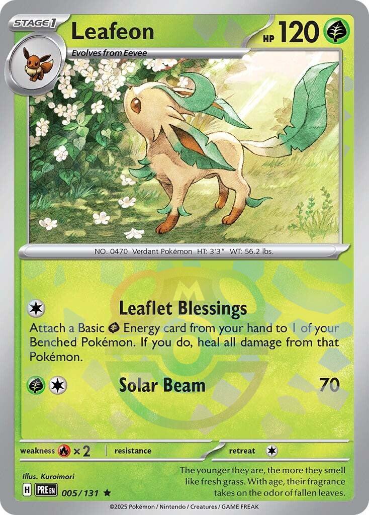Leafeon (005/131) (Master Ball Pattern) [Scarlet & Violet: Prismatic Evolutions] | Exor Games Summserside