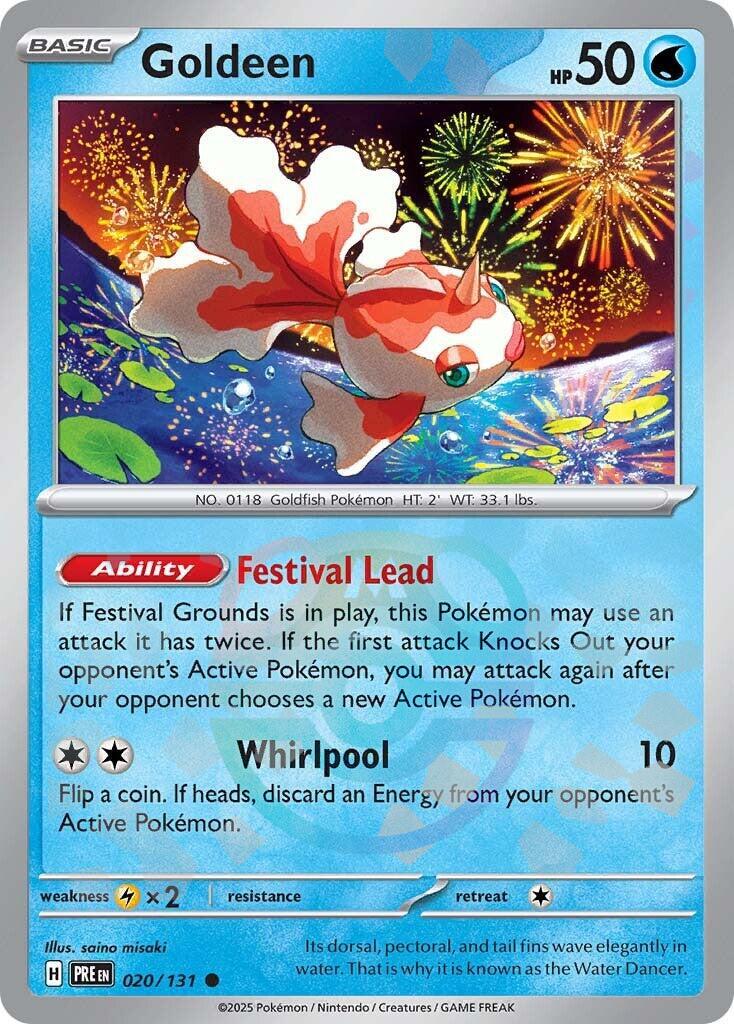 Goldeen (020/131) (Master Ball Pattern) [Scarlet & Violet: Prismatic Evolutions] | Exor Games Summserside