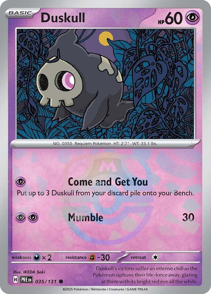 Duskull (035/131) (Master Ball Pattern) [Scarlet & Violet: Prismatic Evolutions] | Exor Games Summserside