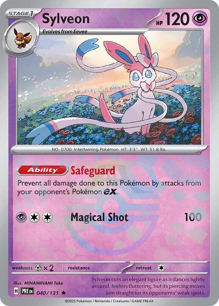 Sylveon (040/131) (Master Ball Pattern) [Scarlet & Violet: Prismatic Evolutions] | Exor Games Summserside