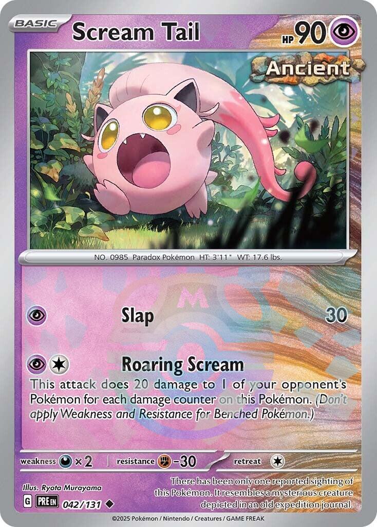 Scream Tail (042/131) (Master Ball Pattern) [Scarlet & Violet: Prismatic Evolutions] | Exor Games Summserside