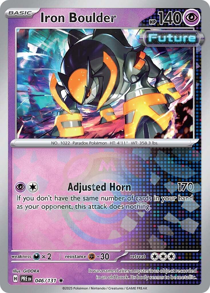 Iron Boulder (046/131) (Master Ball Pattern) [Scarlet & Violet: Prismatic Evolutions] | Exor Games Summserside