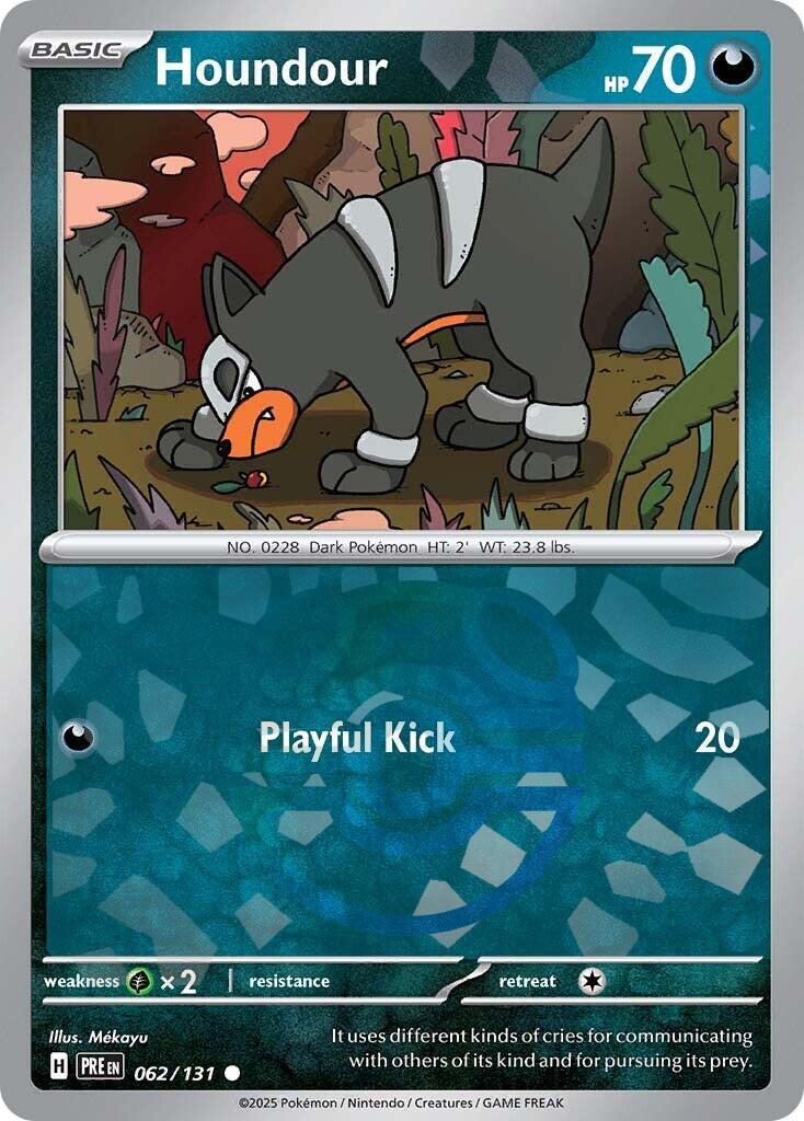 Houndour (062/131) (Master Ball Pattern) [Scarlet & Violet: Prismatic Evolutions] | Exor Games Summserside