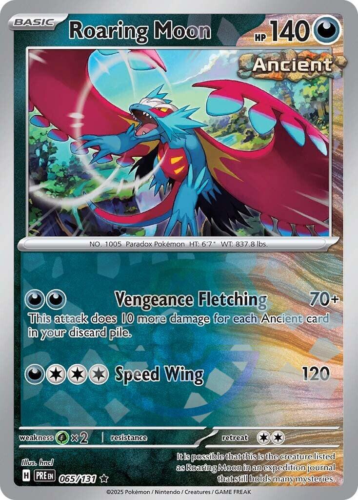 Roaring Moon (065/131) (Master Ball Pattern) [Scarlet & Violet: Prismatic Evolutions] | Exor Games Summserside