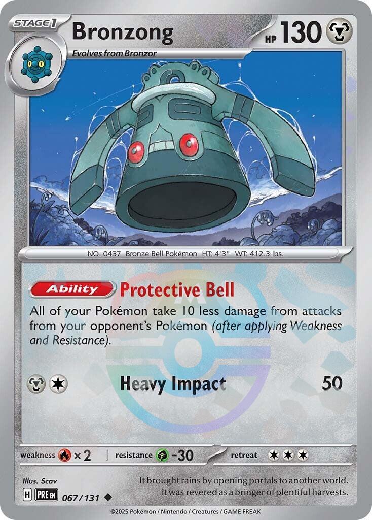 Bronzong (067/131) (Master Ball Pattern) [Scarlet & Violet: Prismatic Evolutions] | Exor Games Summserside