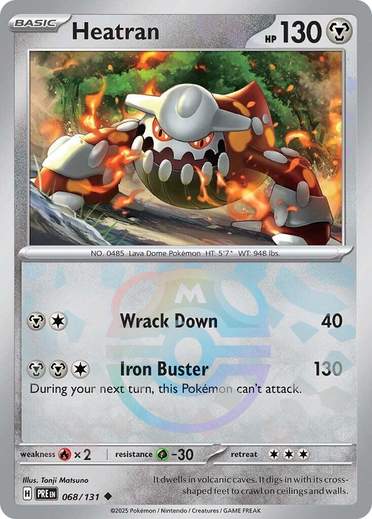Heatran (068/131) (Master Ball Pattern) [Scarlet & Violet: Prismatic Evolutions] | Exor Games Summserside