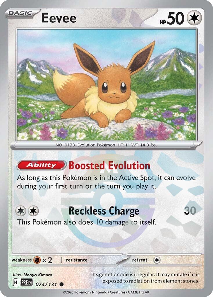 Eevee (074/131) (Master Ball Pattern) [Scarlet & Violet: Prismatic Evolutions] | Exor Games Summserside