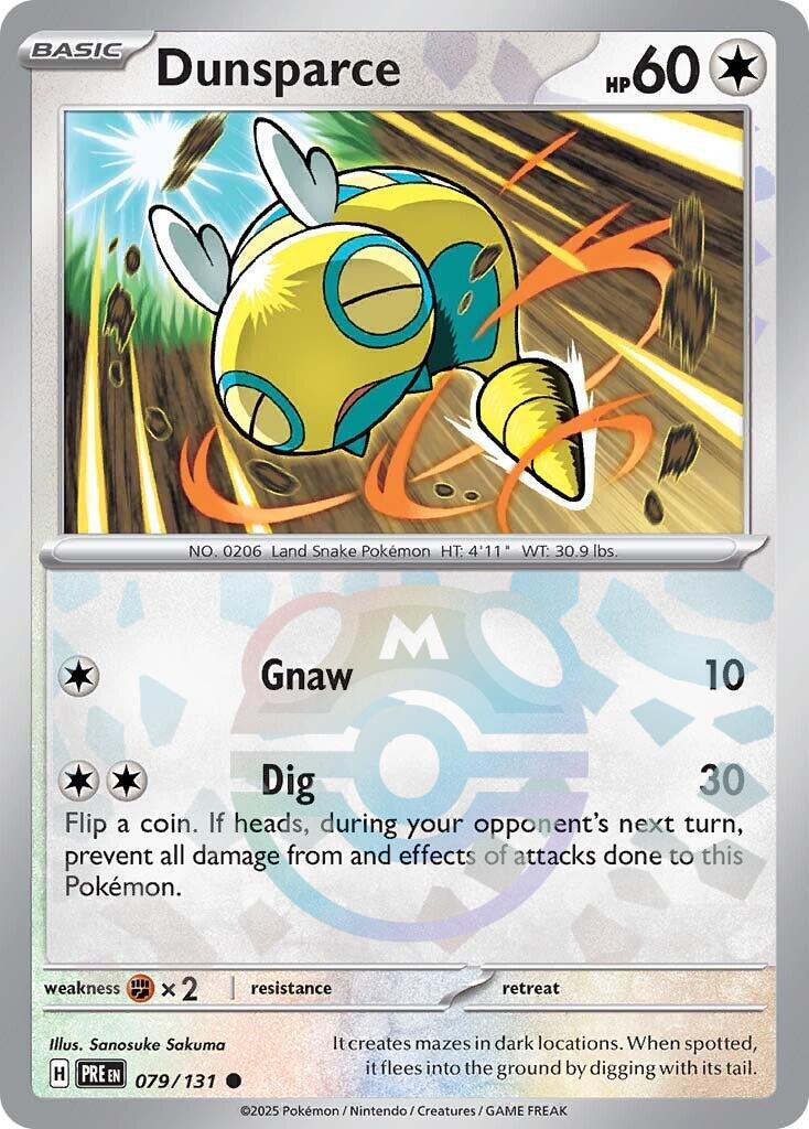 Dunsparce (079/131) (Master Ball Pattern) [Scarlet & Violet: Prismatic Evolutions] | Exor Games Summserside