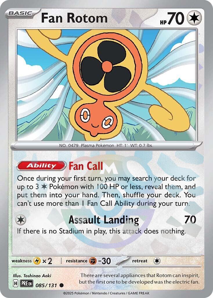 Fan Rotom (085/131) (Master Ball Pattern) [Scarlet & Violet: Prismatic Evolutions] | Exor Games Summserside