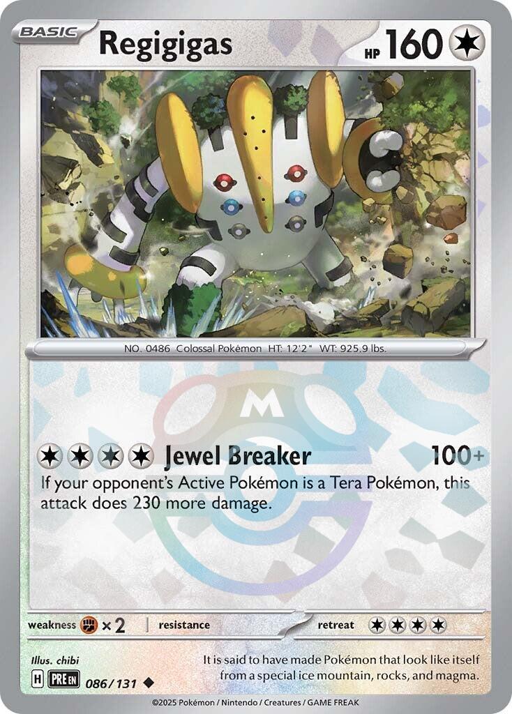 Regigigas (086/131) (Master Ball Pattern) [Scarlet & Violet: Prismatic Evolutions] | Exor Games Summserside