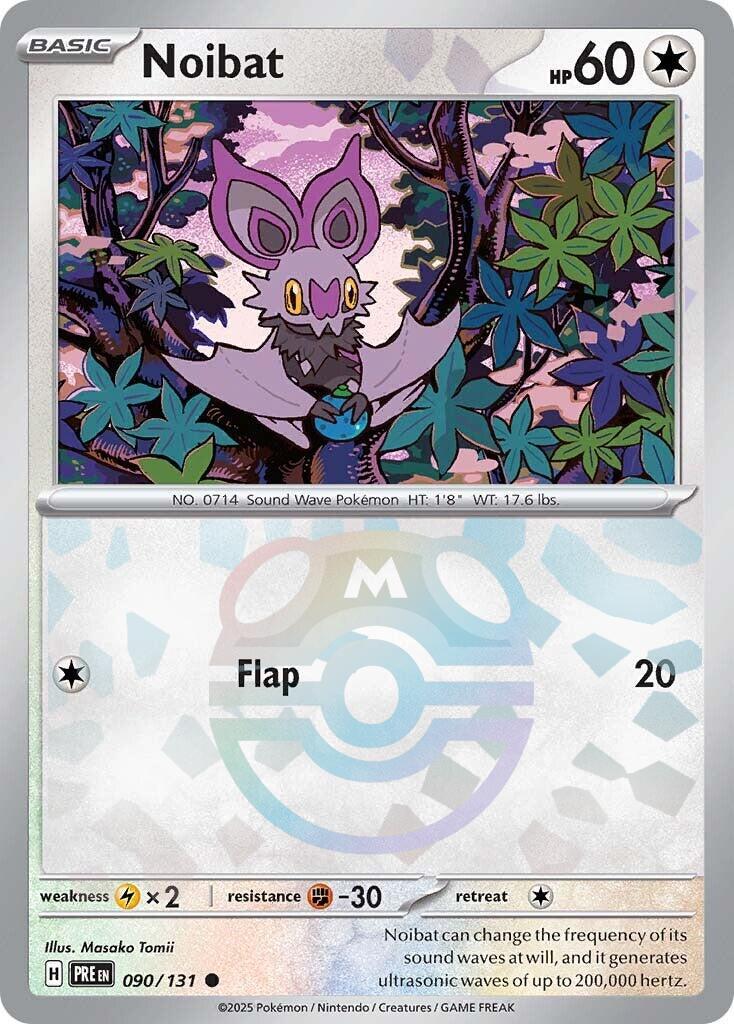 Noibat (090/131) (Master Ball Pattern) [Scarlet & Violet: Prismatic Evolutions] | Exor Games Summserside