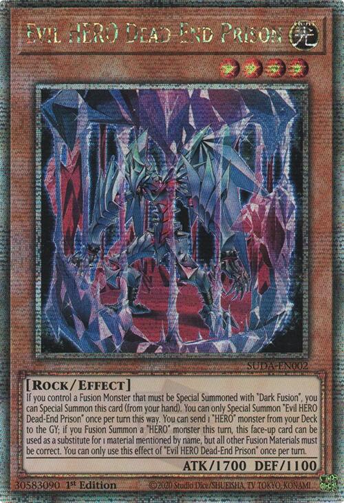Evil HERO Dead-End Prison (Quarter Century Secret Rare) [SUDA-EN002] Quarter Century Secret Rare | Exor Games Summserside