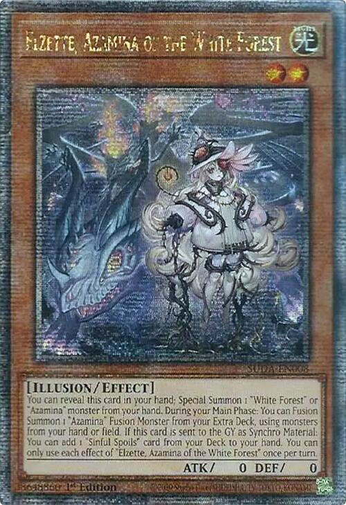 Elzette, Azamina of the White Forest (Quarter Century Secret Rare) [SUDA-EN008] Quarter Century Secret Rare | Exor Games Summserside