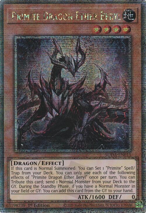 Primite Dragon Ether Beryl (Quarter Century Secret Rare) [SUDA-EN015] Quarter Century Secret Rare | Exor Games Summserside