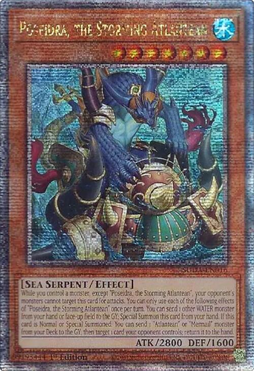 Poseidra, the Storming Atlantean (Quarter Century Secret Rare) [SUDA-EN016] Quarter Century Secret Rare | Exor Games Summserside