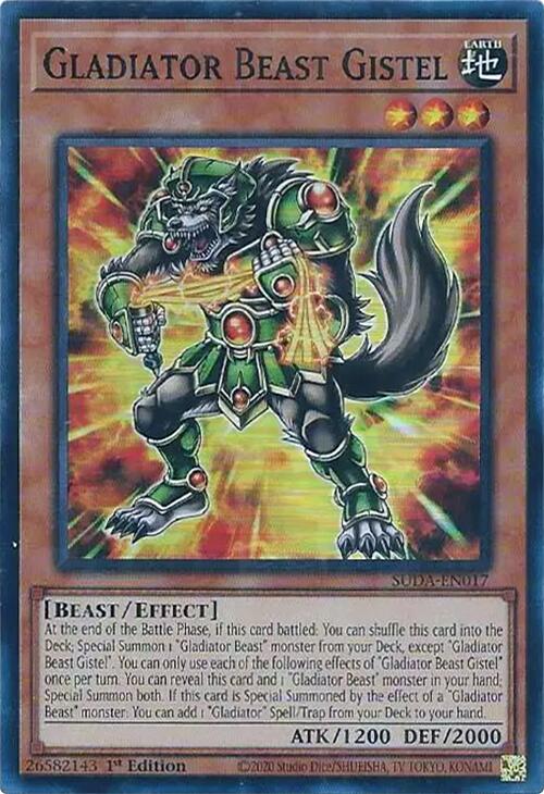 Gladiator Beast Gistel [SUDA-EN017] Super Rare | Exor Games Summserside