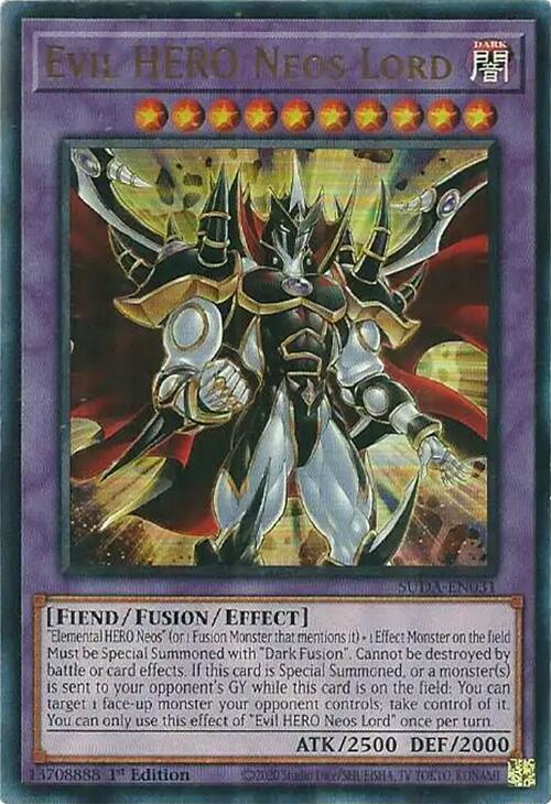 Evil HERO Neos Lord [SUDA-EN031] Ultra Rare | Exor Games Summserside