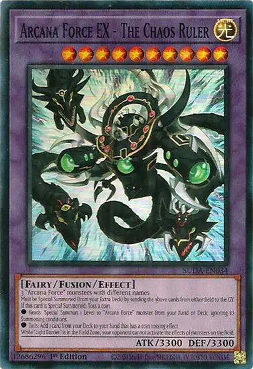Arcana Force EX - The Chaos Ruler [SUDA-EN034] Super Rare | Exor Games Summserside