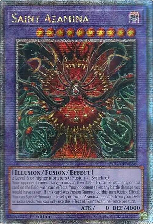 Saint Azamina (Quarter Century Secret Rare) [SUDA-EN036] Quarter Century Secret Rare | Exor Games Summserside