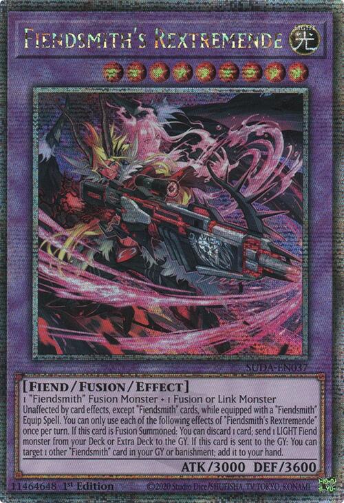 Fiendsmith's Rextremende (Quarter Century Secret Rare) [SUDA-EN037] Quarter Century Secret Rare | Exor Games Summserside