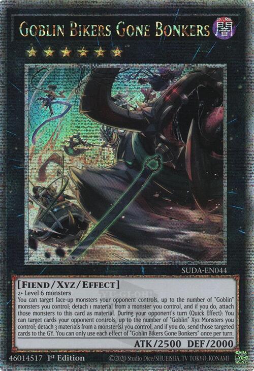 Goblin Bikers Gone Bonkers (Quarter Century Secret Rare) [SUDA-EN044] Quarter Century Secret Rare | Exor Games Summserside
