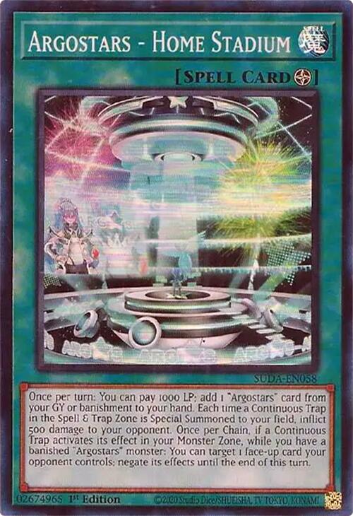 Argostars - Home Stadium [SUDA-EN058] Super Rare | Exor Games Summserside