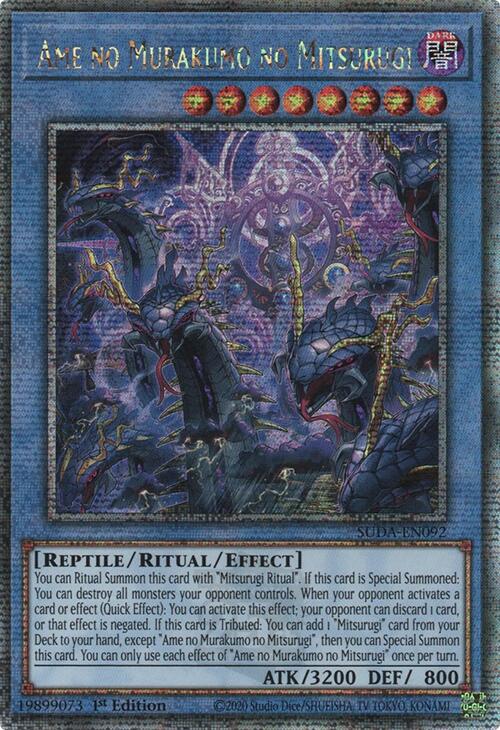 Ame no Murakumo no Mitsurugi (Quarter Century Secret Rare) [SUDA-EN092] Quarter Century Secret Rare | Exor Games Summserside