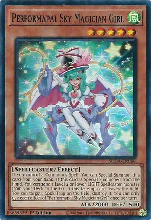 Performapal Sky Magician Girl [SUDA-EN099] Super Rare | Exor Games Summserside