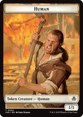 Spirit // Human (0002) Double-Sided Token [Innistrad Remastered Tokens] | Exor Games Summserside