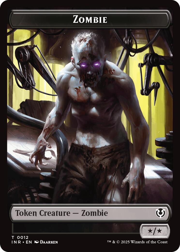 Zombie (0011) // Zombie (0012) Double-Sided Token [Innistrad Remastered Tokens] | Exor Games Summserside