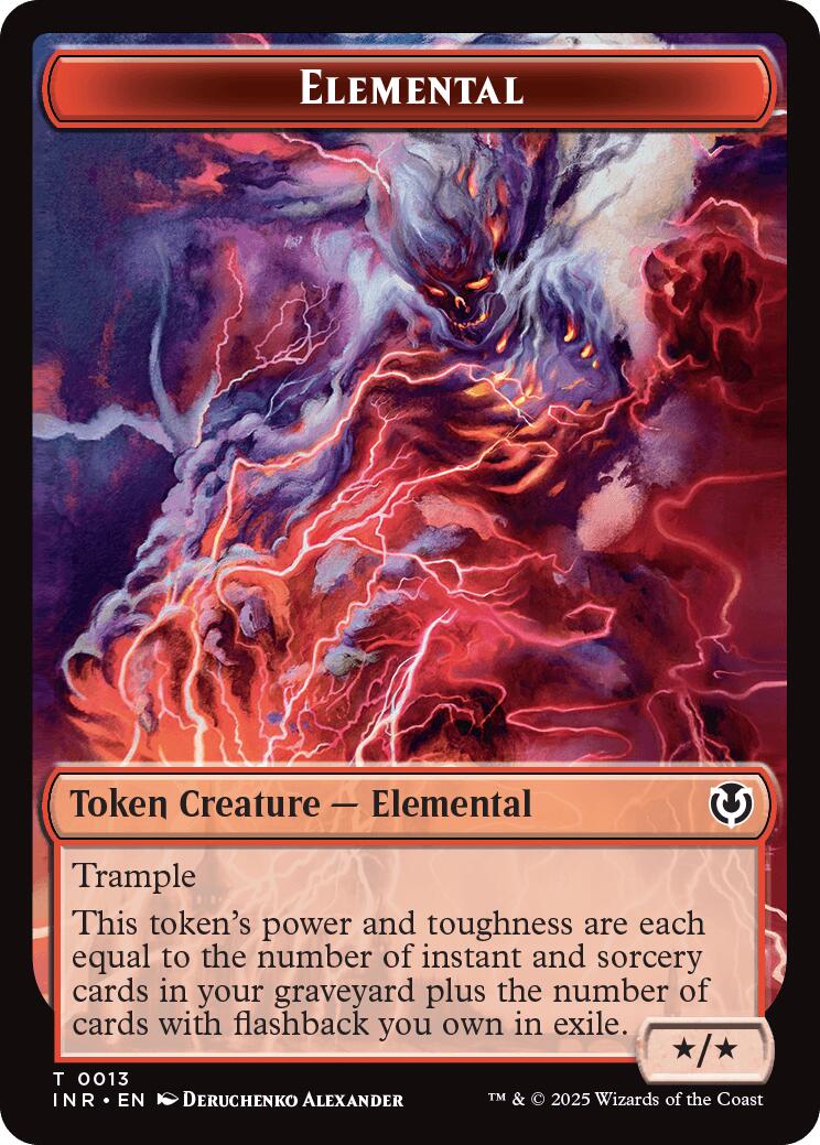 Elemental // Human (0014) Double-Sided Token [Innistrad Remastered Tokens] | Exor Games Summserside