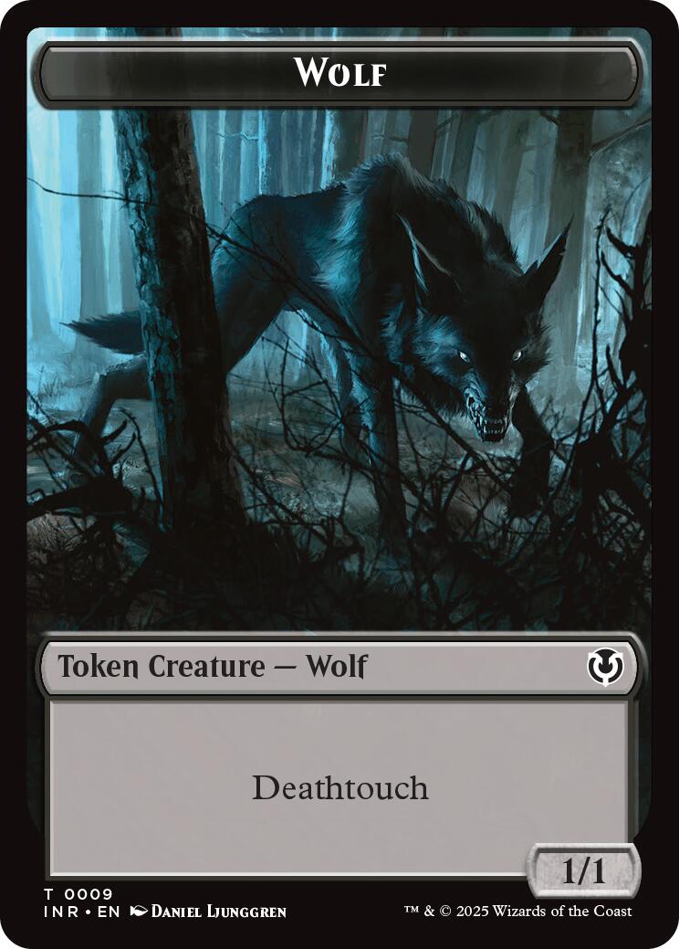 Wolf (0009) // Wolf (0018) Double-Sided Token [Innistrad Remastered Tokens] | Exor Games Summserside