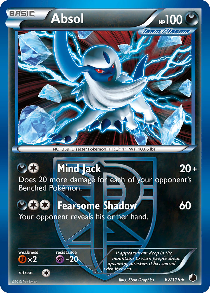 Absol (67/116) [Black & White: Plasma Freeze] | Exor Games Summserside