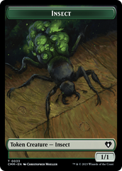 Spirit (0010) // Insect Double-Sided Token [Commander Masters Tokens] | Exor Games Summserside