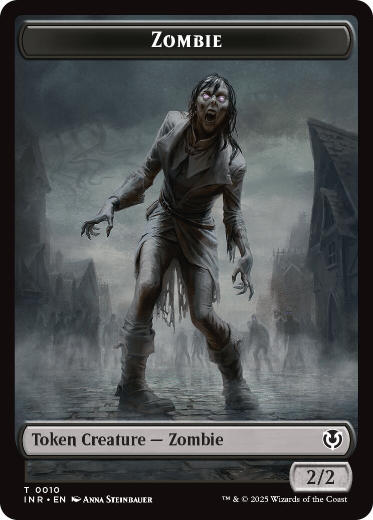 Zombie (0010) // Blood Double-Sided Token [Innistrad Remastered Tokens] | Exor Games Summserside