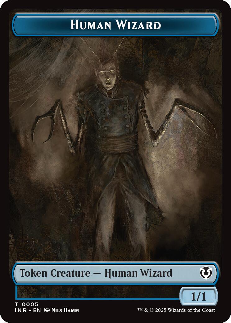 Human Wizard // Emblem - Jace, Unraveler of Secrets Double-Sided Token [Innistrad Remastered Tokens] | Exor Games Summserside