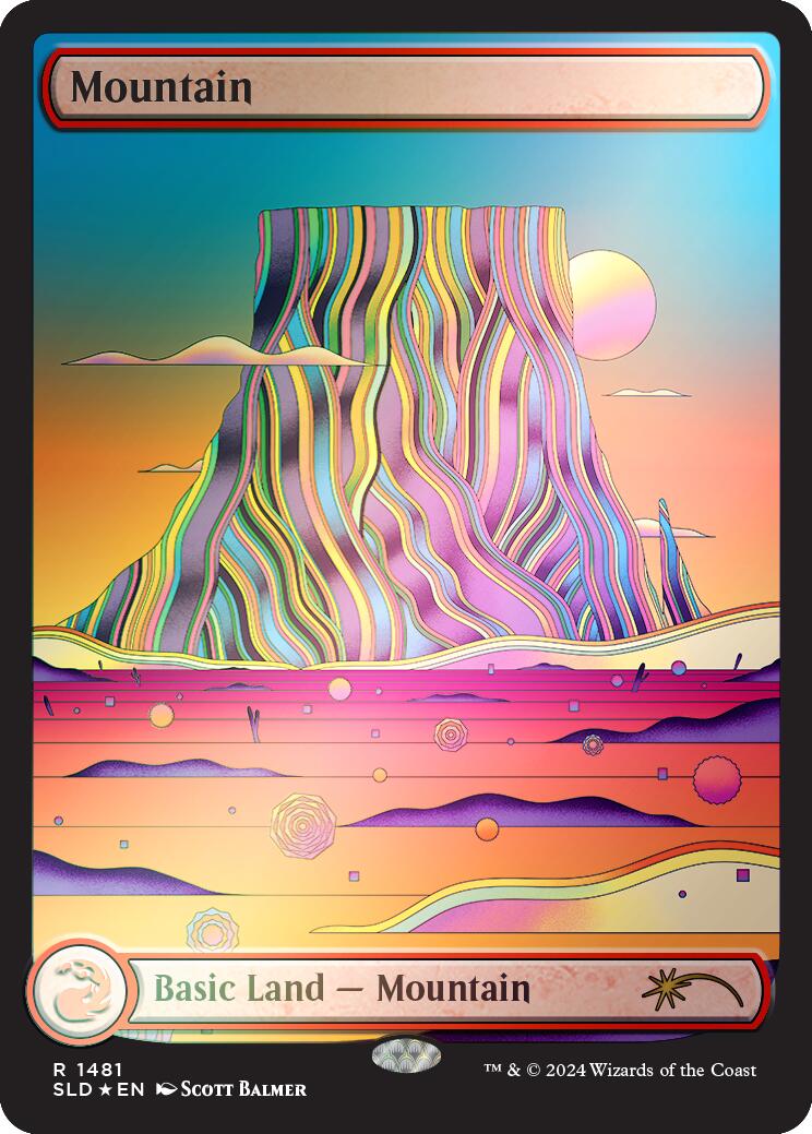 Mountain (1481) (Rainbow Foil) [Secret Lair Drop Series] | Exor Games Summserside
