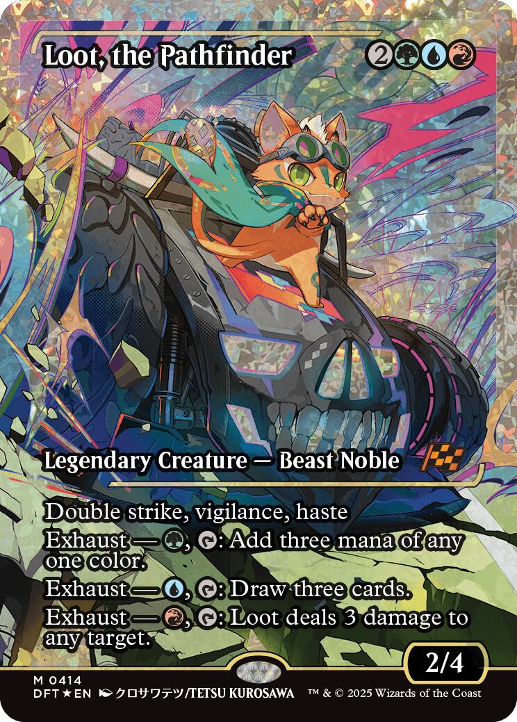 Loot, the Pathfinder (Showcase Fracture Foil) (Japanese) [Aetherdrift] | Exor Games Summserside